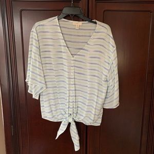 Cupio striped blouse with knot size M